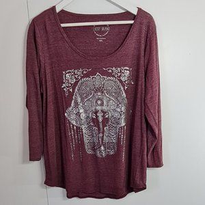 Lucky Brand Hand of Fatima T-Shirt XXL